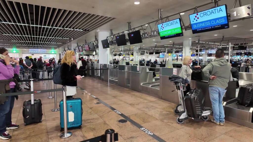 Incheckhal van Brussels Airport in Zaventem